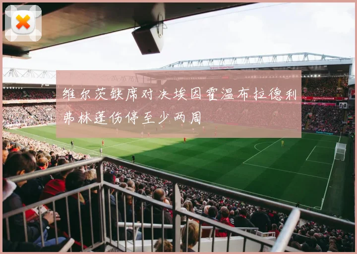 维尔茨缺席对决埃因霍温布拉德利弗林蓬伤停至少两周