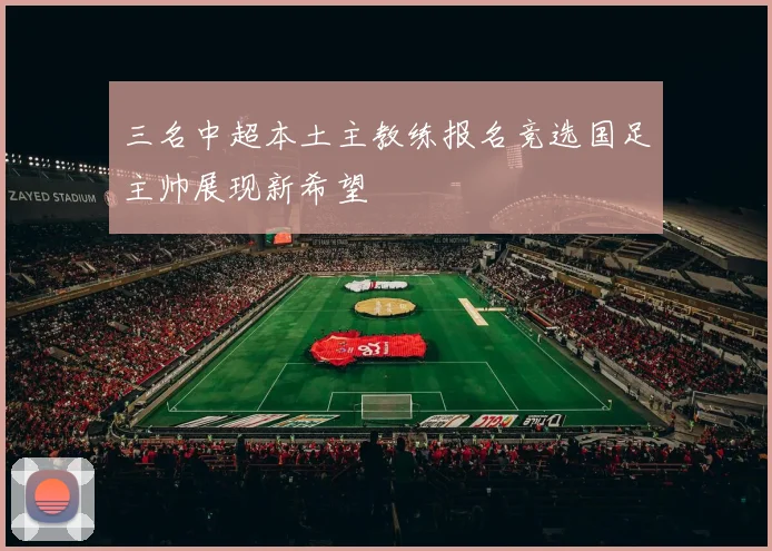 三名中超本土主教练报名竞选国足主帅展现新希望