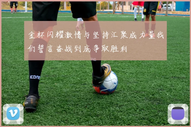 金杯闪耀激情与坚持汇聚成力量我们誓言奋战到底争取胜利